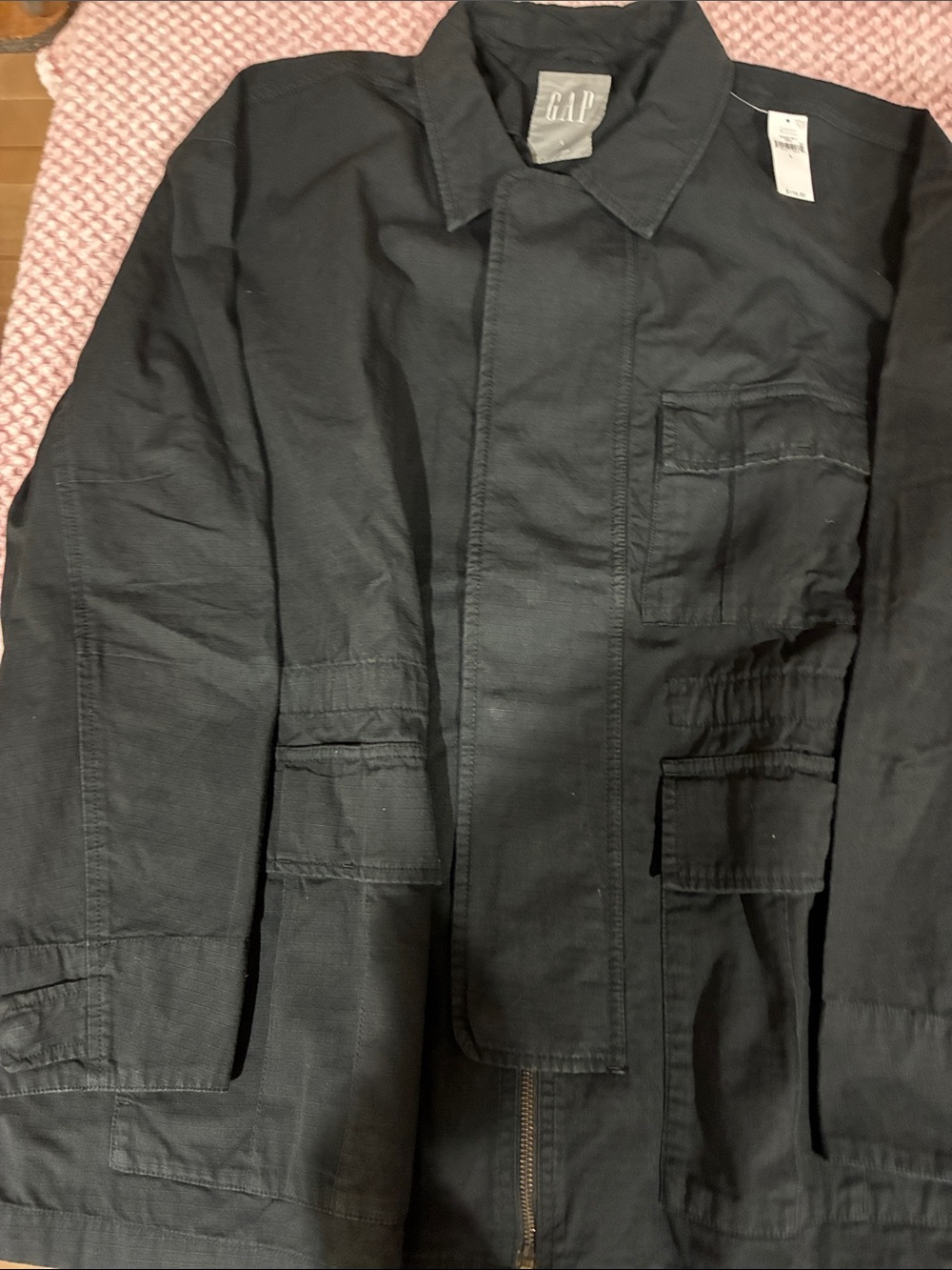 GAP NWT Men's Black Military Utility Field Jacket Size large